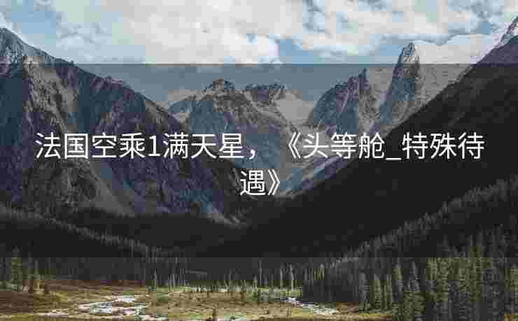 法国空乘1满天星，《头等舱_特殊待遇》