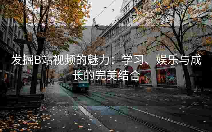 发掘B站视频的魅力：学习、娱乐与成长的完美结合
